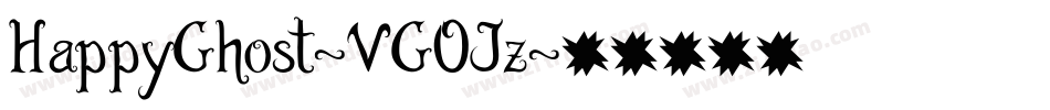 HappyGhost-VGOJz字体转换 HappyGhost-VGOJz字体转换