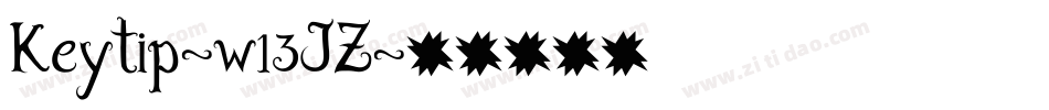 Keytip-w13JZ字体转换