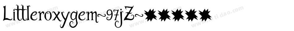 Littleroxygem-97jZ字体转换