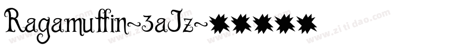 Ragamuffin-3aJz字体转换