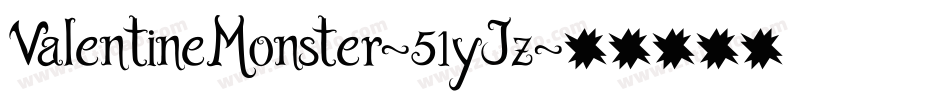 ValentineMonster-51yJz字体转换