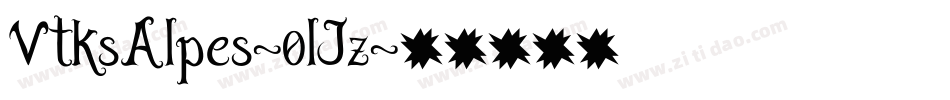 VtksAlpes-0lJz字体转换
