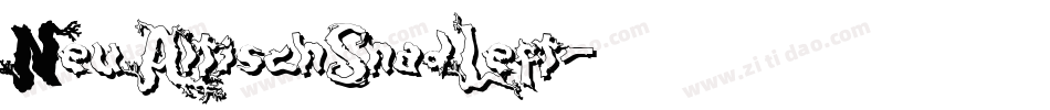 NeuAltischShadLeft字体转换