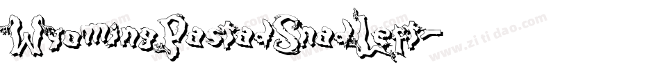 WyomingPastadShadLeft字体转换