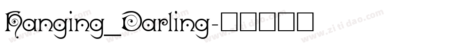 Hanging_Darling字体转换