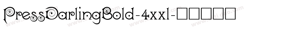 PressDarlingBold-4xxl字体转换