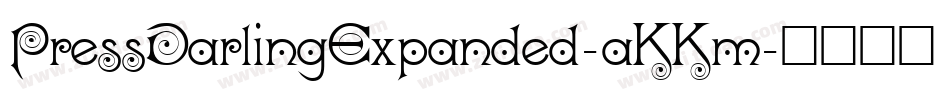 PressDarlingExpanded-aKKm字体转换