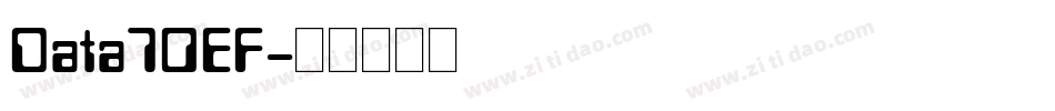 Data70EF字体转换