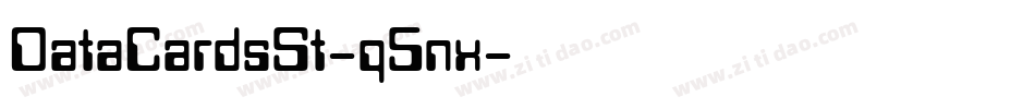 DataCardsSt-q5nx字体转换