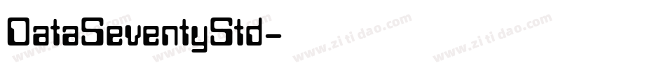 DataSeventyStd字体转换
