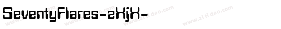 SeventyFlares-zXjX字体转换