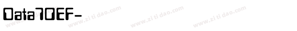 Data70EF字体转换