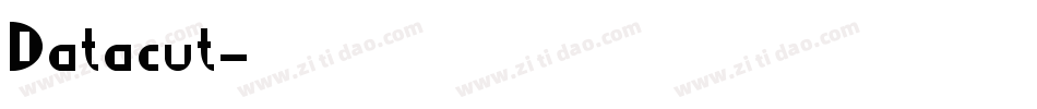 Datacut字体转换