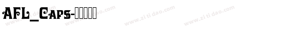 AFL_Caps字体转换