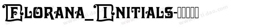 Florana_Initials字体转换