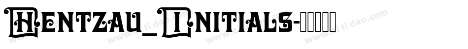 Hentzau_Initials字体转换