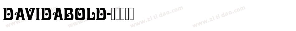 DavidaBold字体转换