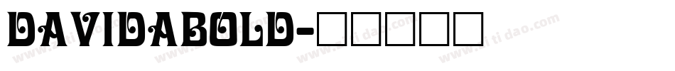 DavidaBold字体转换