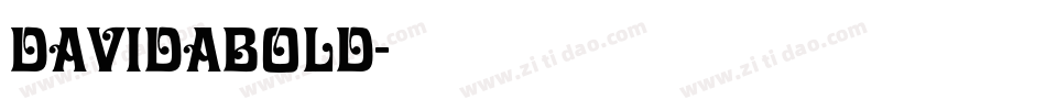 DavidaBold字体转换