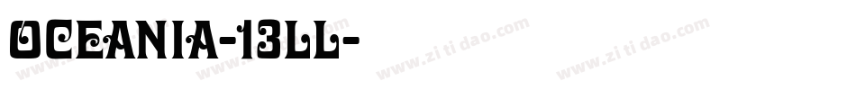 Oceania-13LL字体转换