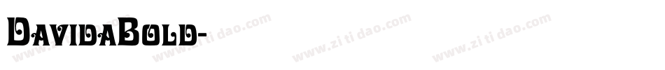 DavidaBold字体转换