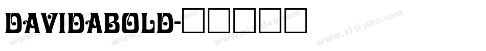 DavidaBold字体转换