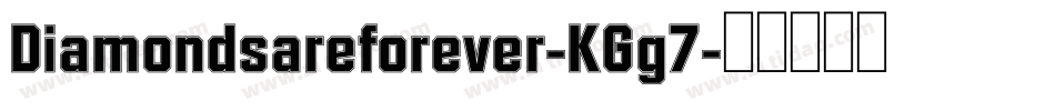 Diamondsareforever-KGg7字体转换