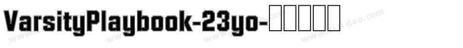 VarsityPlaybook-23yo字体转换