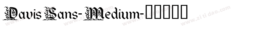DavisSans-Medium字体转换