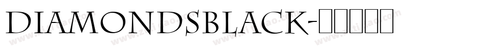 DiamondsBlack字体转换