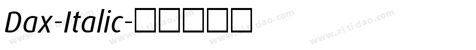 Dax-Italic字体转换