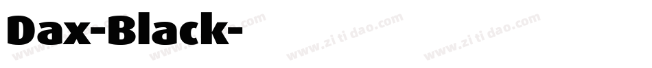 Dax-Black字体转换
