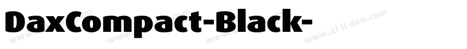 DaxCompact-Black字体转换