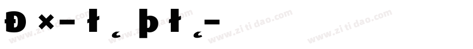 Dax-BlackItalic字体转换