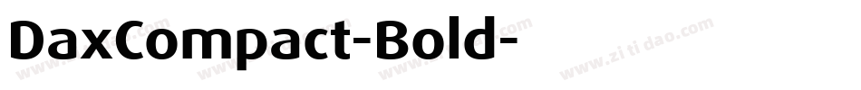 DaxCompact-Bold字体转换