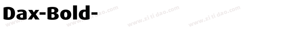 Dax-Bold字体转换