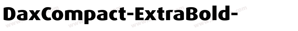 DaxCompact-ExtraBold字体转换