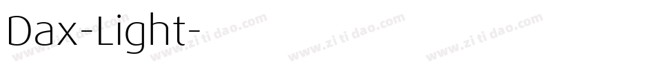 Dax-Light字体转换