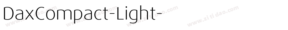 DaxCompact-Light字体转换