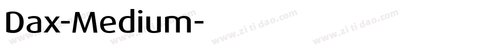 Dax-Medium字体转换