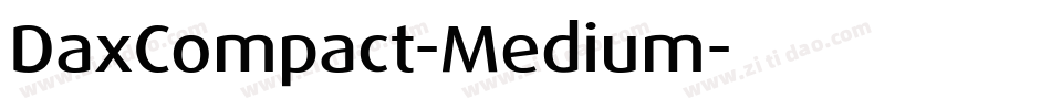 DaxCompact-Medium字体转换