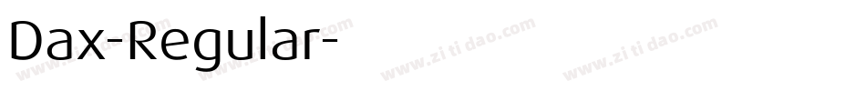 Dax-Regular字体转换