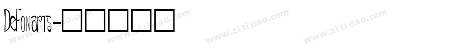 DeFonarts字体转换