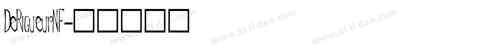 DeRigueurNF字体转换