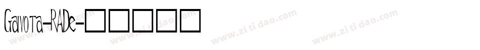 Gaivota-RADe字体转换