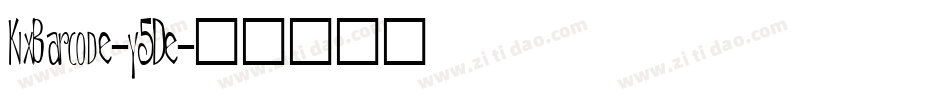 KixBarcode-y5De字体转换