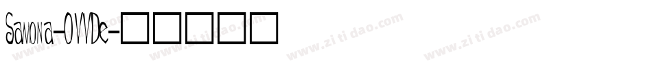Samona-OVVDe字体转换