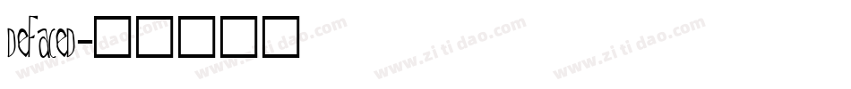 deFaced字体转换