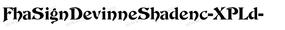 FhaSignDevinneShadenc-XPLd字体转换