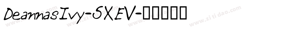 DeannasIvy-5XEV字体转换